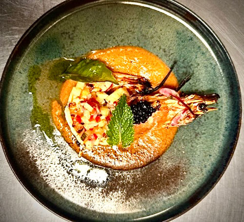 Charred Prawns with Anchovy Neonata Charred Prawns with Anchovy Neonata